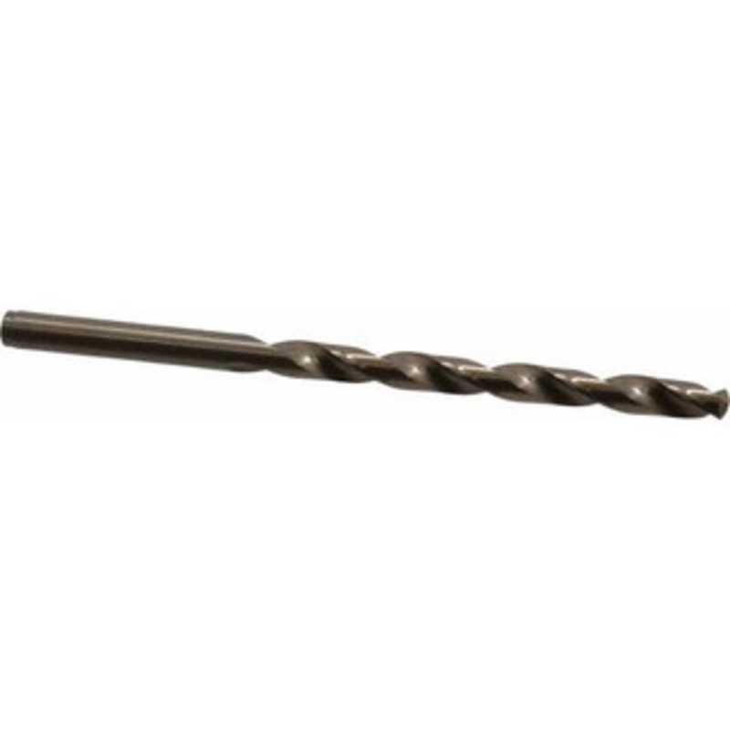 Cleveland Twist Drill #5 135 Cobalt Jobber Drill Oxide/Gold Finish, Right Hand Cut, Spiral Flute, Straight Shank, 3-3/4 OAL, Split Point C70138 – 74331034