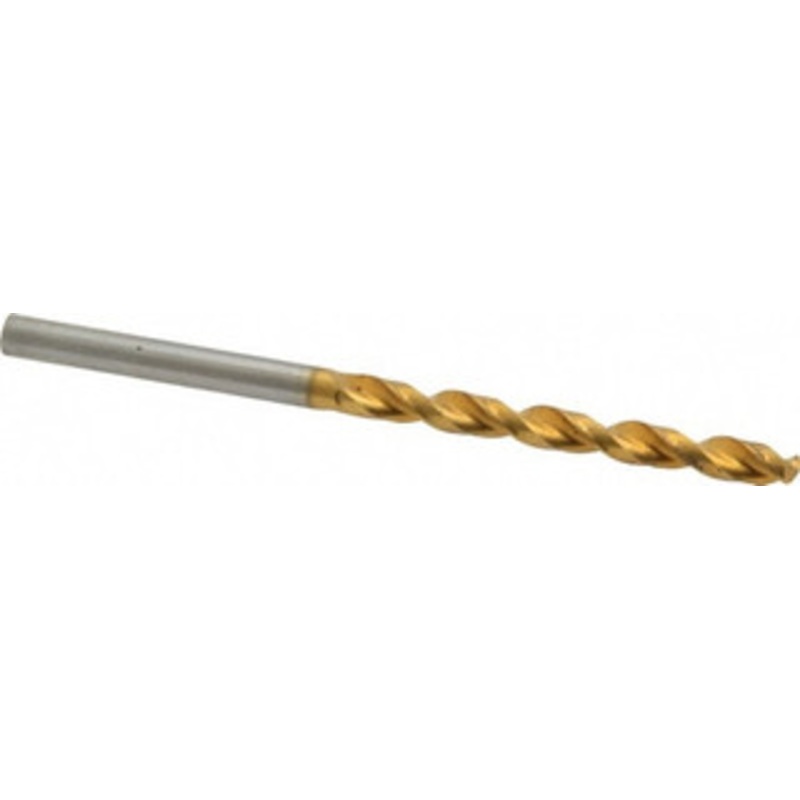 Guhring #18 130 High Speed Steel Jobber Drill TiN Finish, Right Hand Cut, Parabolic Flute, Straight Shank, 3-5/32 OAL, Standard Point 9006520043000 – 85751188