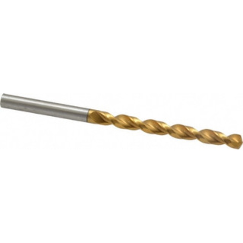 Guhring #7 130 High Speed Steel Jobber Drill TiN Finish, Right Hand Cut, Parabolic Flute, Straight Shank, 3-3/8 OAL, Standard Point 9006520051100 – 85751071