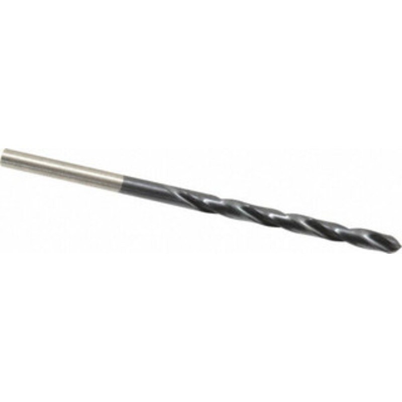 Hertel #24 135 High Speed Steel Jobber Drill TiAlN Finish, Right Hand Cut, Spiral Flute, Straight Shank, 3-1/8 OAL, Split Point 66693102 – 66693102