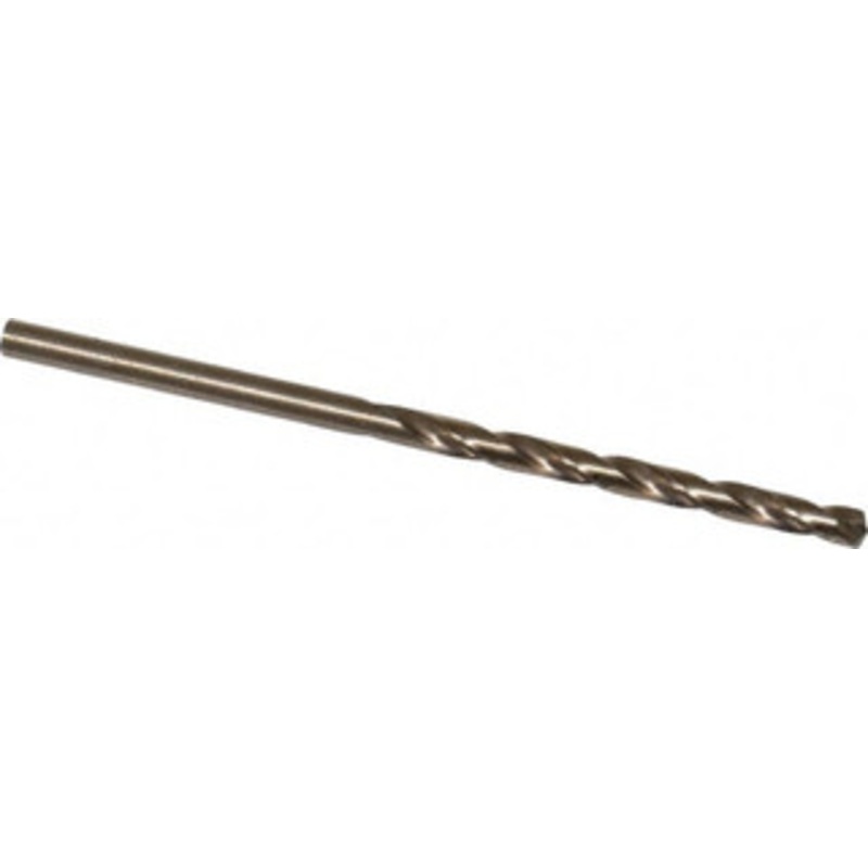 Hertel #31 135 Cobalt Jobber Drill Oxide/Gold Finish, Right Hand Cut, Spiral Flute, Straight Shank, 2-3/4 OAL, Split Point 04138780 – 04138780