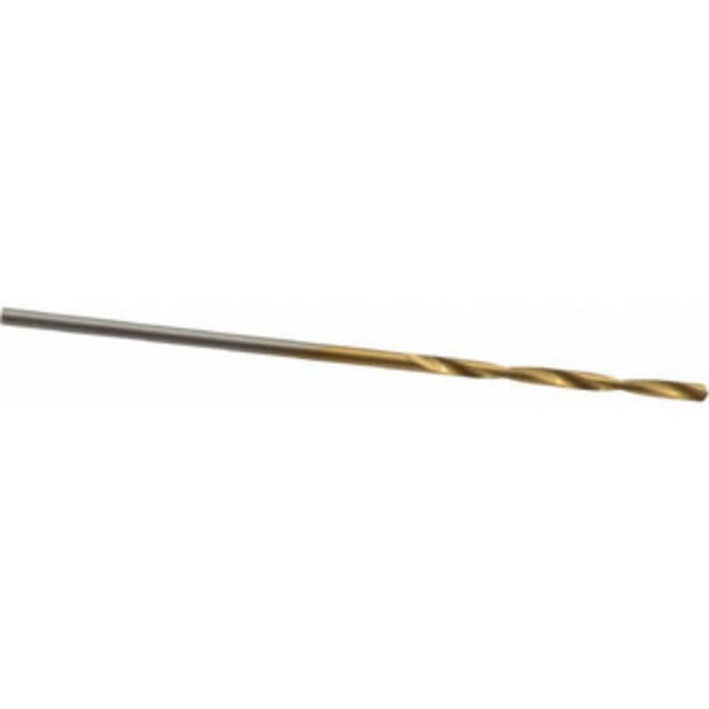Hertel #59 118 High Speed Steel Jobber Drill TiN Finish, Right Hand Cut, Spiral Flute, Straight Shank, 1-5/8 OAL, Standard Point 84578814 – 84578814