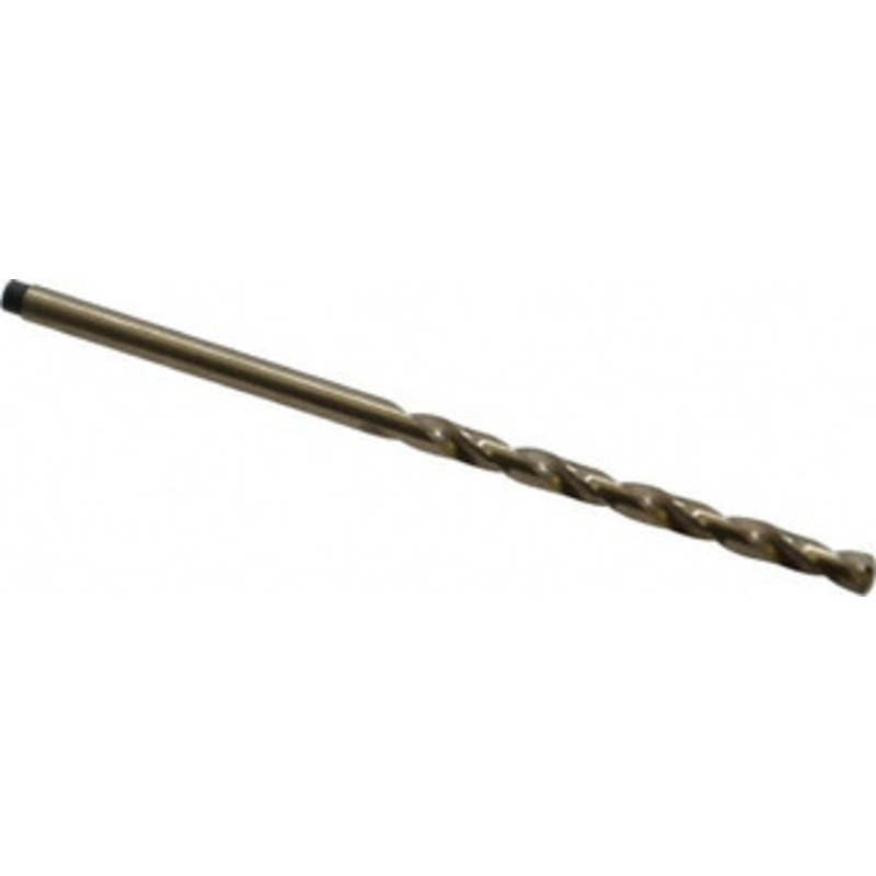 Precision Twist Drill #33 135 Cobalt Jobber Drill Oxide/Gold Finish, Right Hand Cut, Spiral Flute, Straight Shank, 2-5/8 OAL, Split Point 018333 – 78519717