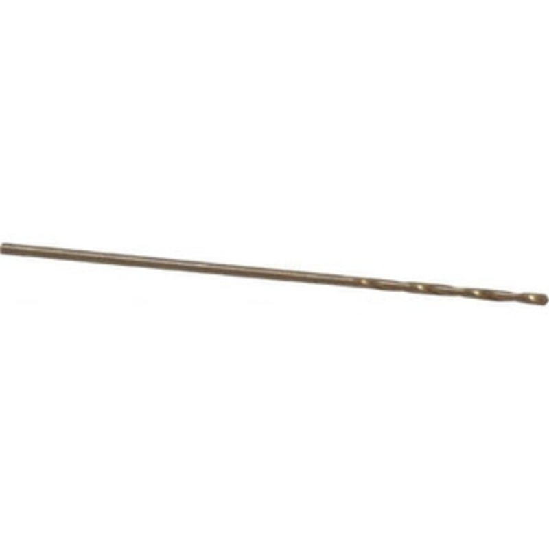 Precision Twist Drill #67 135 Cobalt Jobber Drill Oxide/Gold Finish, Right Hand Cut, Spiral Flute, Straight Shank, 1-3/8 OAL, Split Point 018367 – 78520053
