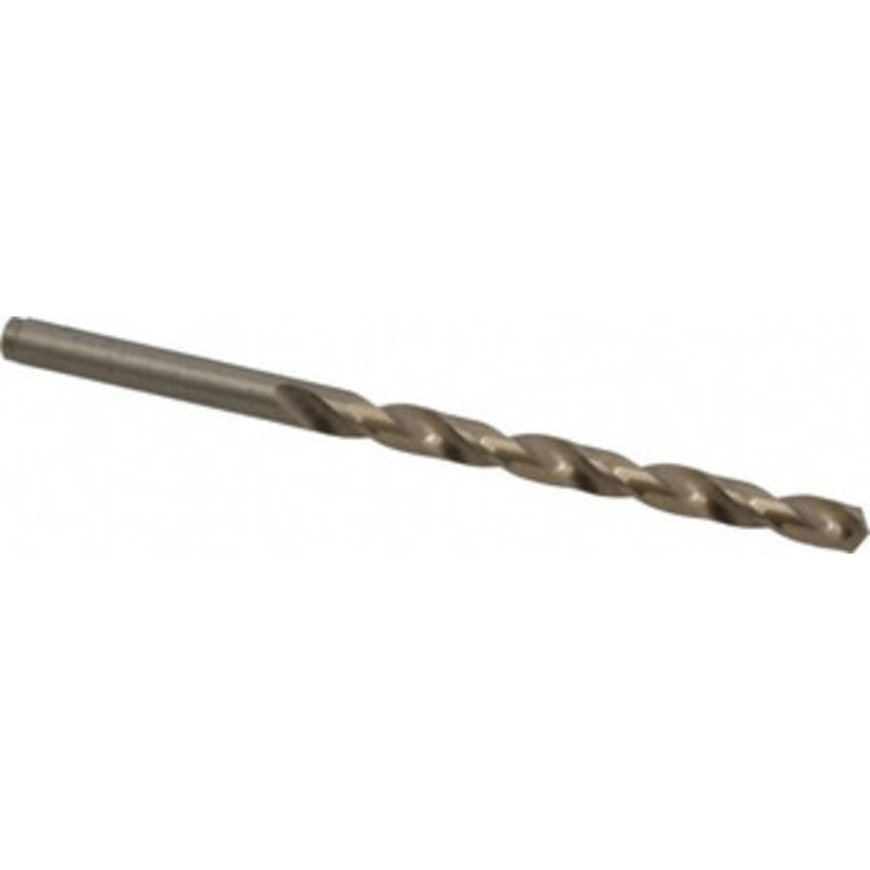 Cleveland Twist Drill #4 135 Cobalt Jobber Drill Oxide/Gold Finish, Right Hand Cut, Spiral Flute, Straight Shank, 3-3/4 OAL, Split Point C70137 – 74331026