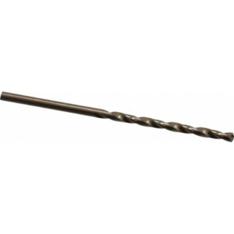 Cleveland Twist Drill #43 135 Cobalt Jobber Drill Oxide/Gold Finish, Right Hand Cut, Spiral Flute, Straight Shank, 2-1/4 OAL, Split Point C70176 – 74331414