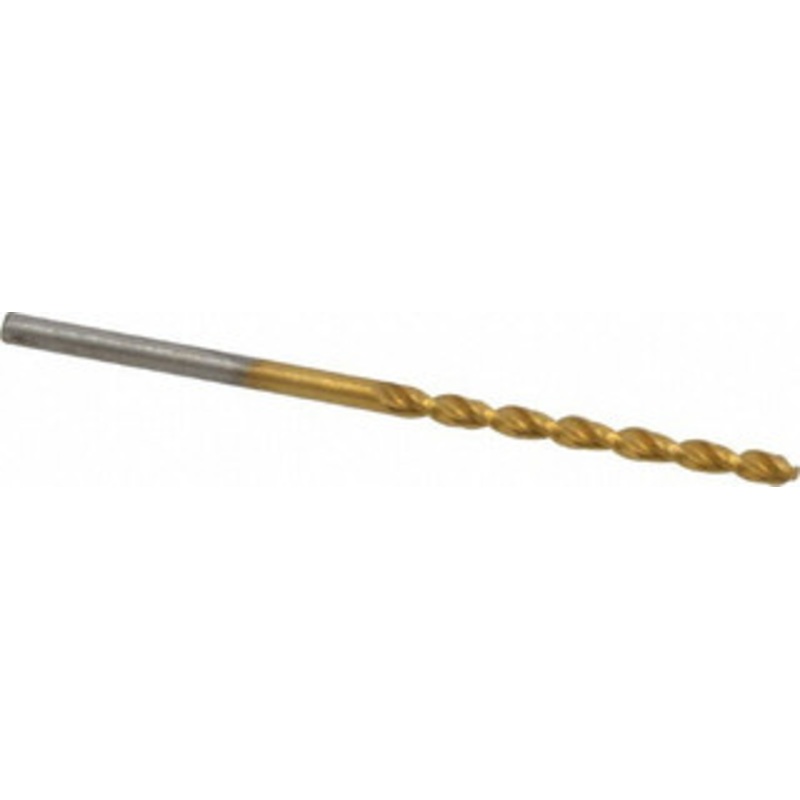 Cleveland Twist Drill #43 135 Cobalt Jobber Drill TiN Finish, Right Hand Cut, Parabolic Flute, Straight Shank, 2-1/4 OAL, Split Point C16656 – 02147007