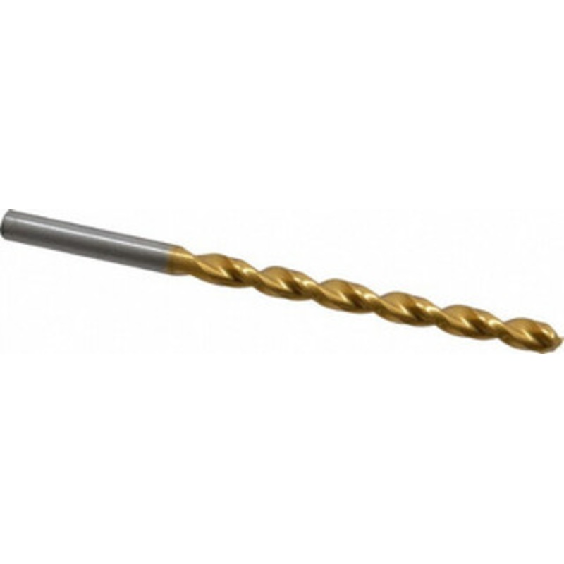 Cleveland Twist Drill #7 135 Cobalt Jobber Drill TiAlN Finish, Right Hand Cut, Parabolic Flute, Straight Shank, 3-5/8 OAL, Split Point C16987 – 03763026