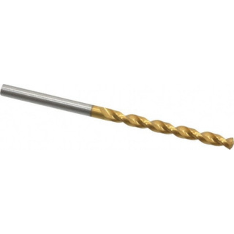 Guhring #24 130 High Speed Steel Jobber Drill TiN Finish, Right Hand Cut, Parabolic Flute, Straight Shank, 2-15/16 OAL, Standard Point 9006520038600 – 85751246