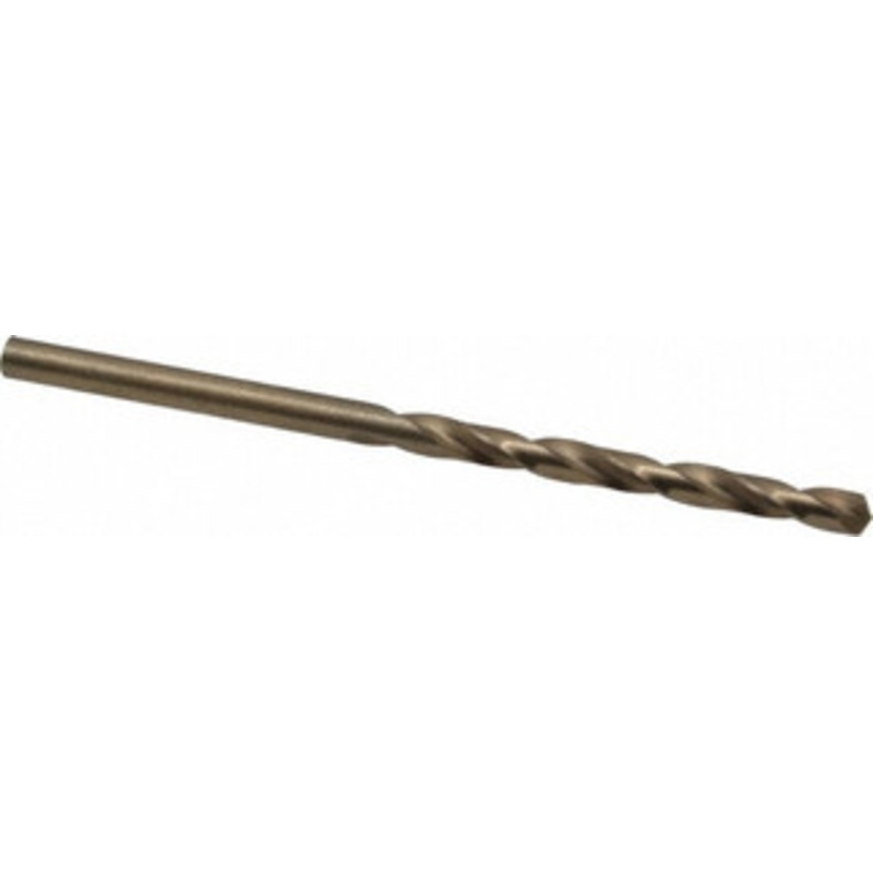 Hertel #26 135 Cobalt Jobber Drill Oxide/Gold Finish, Right Hand Cut, Spiral Flute, Straight Shank, 3 OAL, Split Point 04138731 – 04138731