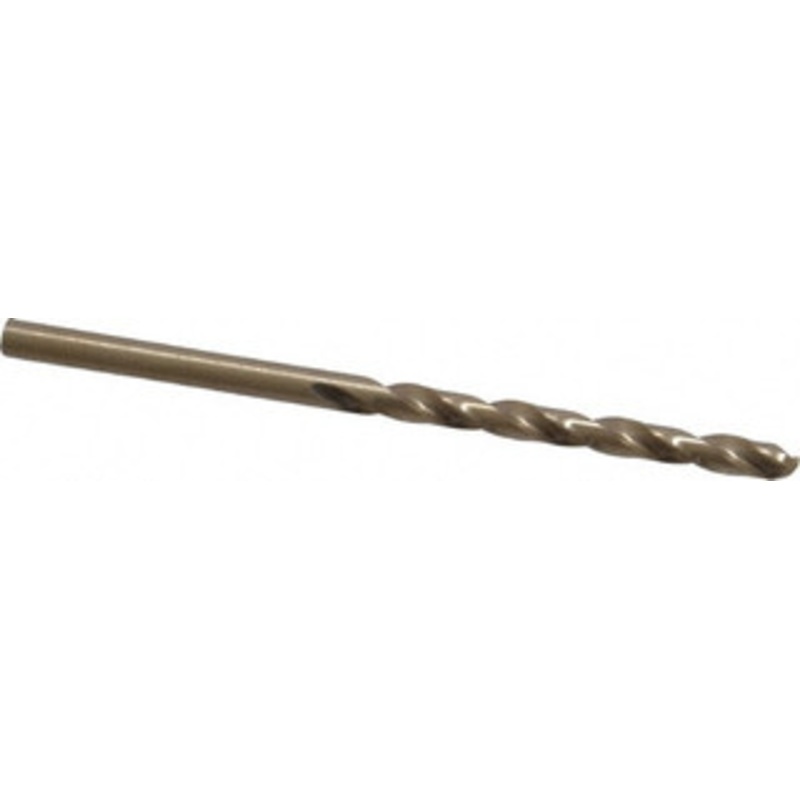 Hertel #28 135 Cobalt Jobber Drill Oxide/Gold Finish, Right Hand Cut, Spiral Flute, Straight Shank, 2-7/8 OAL, Split Point 04138756 – 04138756