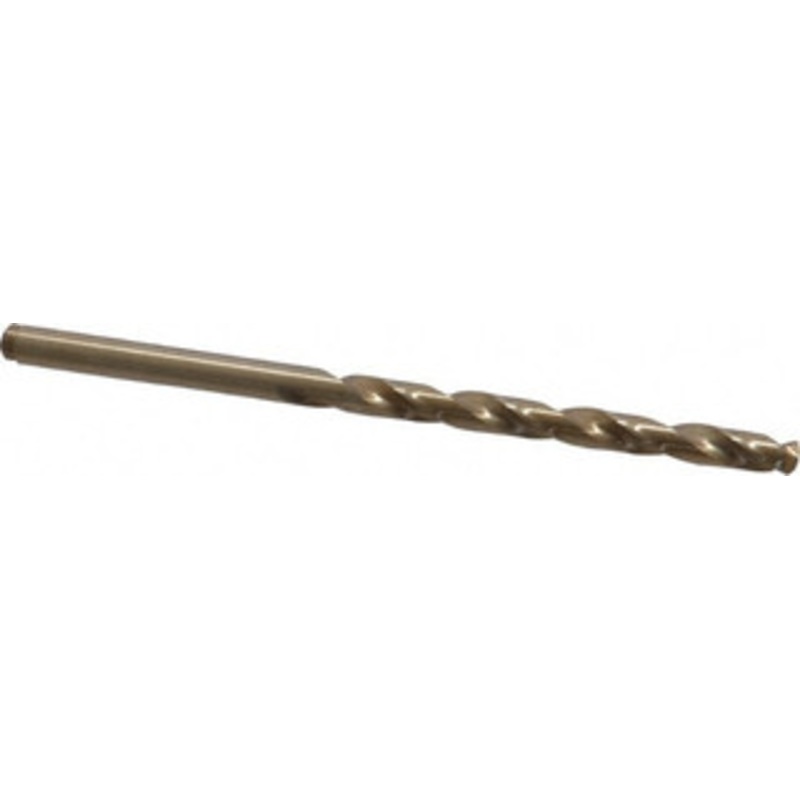 Precision Twist Drill #22 135 Cobalt Jobber Drill Oxide/Gold Finish, Right Hand Cut, Spiral Flute, Straight Shank, 3-1/8 OAL, Split Point 018322 – 78519600