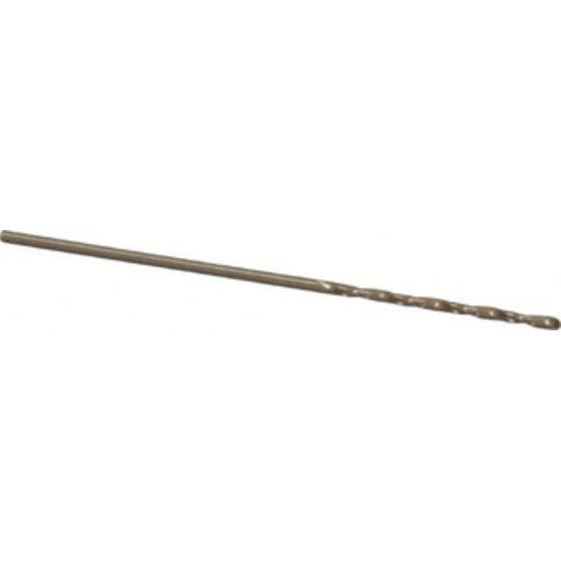 Precision Twist Drill #65 135 Cobalt Jobber Drill Oxide/Gold Finish, Right Hand Cut, Spiral Flute, Straight Shank, 1-1/2 OAL, Split Point 018365 – 78520038