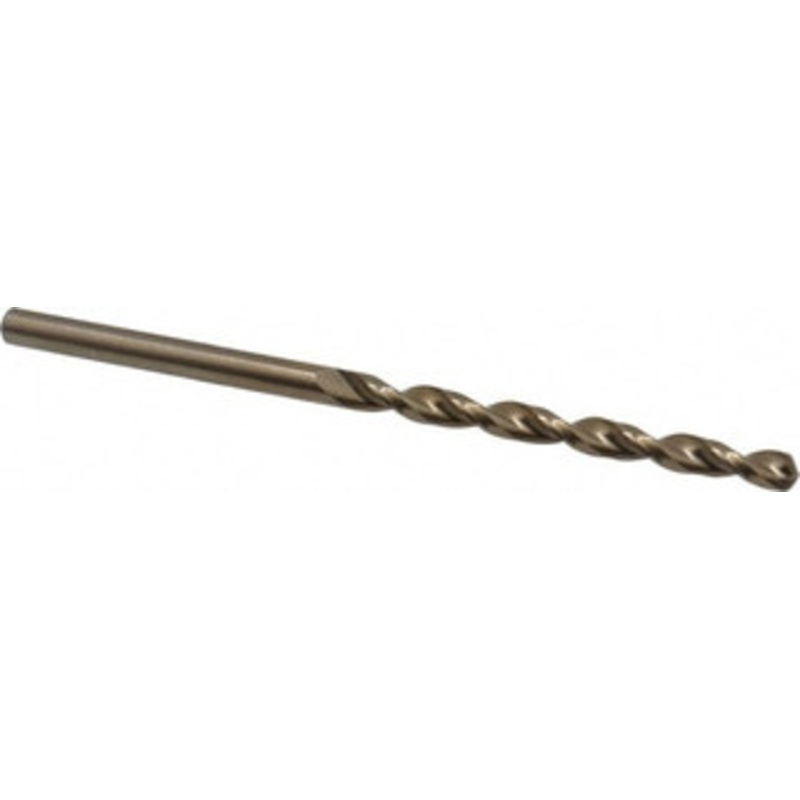 Cleveland Twist Drill #26 135 Cobalt Jobber Drill Oxide/Gold Finish, Right Hand Cut, Parabolic Flute, Straight Shank, 3 OAL, Split Point C16528 – 02146314