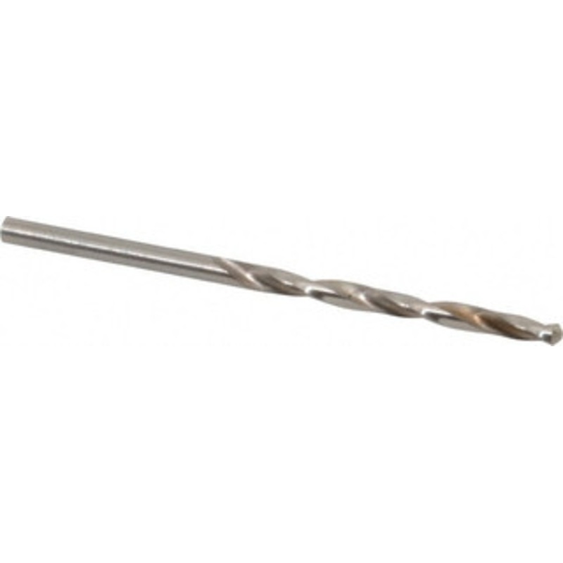 Cleveland Twist Drill #27 118 High Speed Steel Jobber Drill Bright Finish, Right Hand Cut, Spiral Flute, Straight Shank, 3 OAL, Standard Point C03540 – 63701270