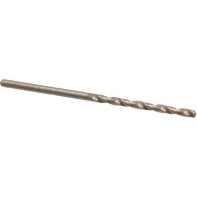 Cleveland Twist Drill #41 135 Cobalt Jobber Drill Oxide/Gold Finish, Right Hand Cut, Spiral Flute, Straight Shank, 2-3/8 OAL, Split Point C70174 – 74331398