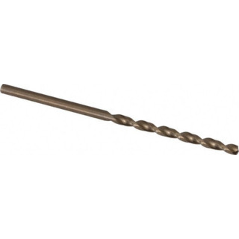 Cleveland Twist Drill #44 135 Cobalt Jobber Drill Oxide/Gold Finish, Right Hand Cut, Parabolic Flute, Straight Shank, 2-1/8 OAL, Split Point C16546 – 02146496