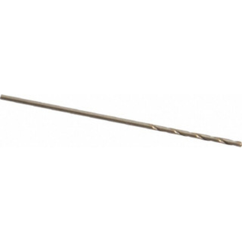 Cleveland Twist Drill #68 135 Cobalt Jobber Drill Oxide/Gold Finish, Right Hand Cut, Spiral Flute, Straight Shank, 1-3/8 OAL, Split Point C70201 – 74331661
