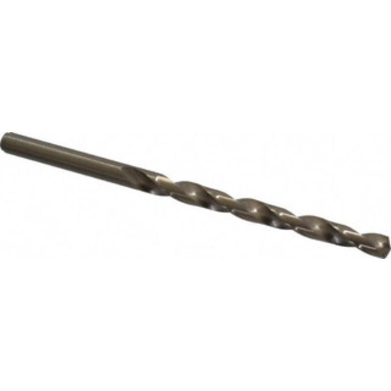 Cleveland Twist Drill #8 135 Cobalt Jobber Drill Oxide/Gold Finish, Right Hand Cut, Spiral Flute, Straight Shank, 3-5/8 OAL, Split Point C70141 – 74331067