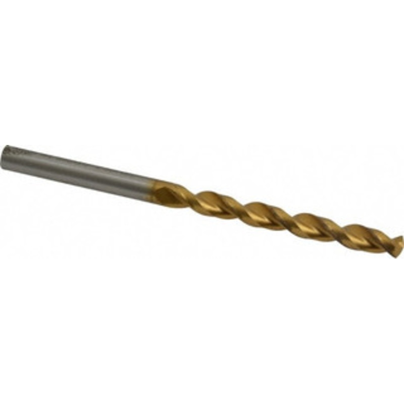 Guhring #2 130 High Speed Steel Jobber Drill TiN Finish, Right Hand Cut, Parabolic Flute, Straight Shank, 3-21/32 OAL, Standard Point 9006520056100 – 85751022