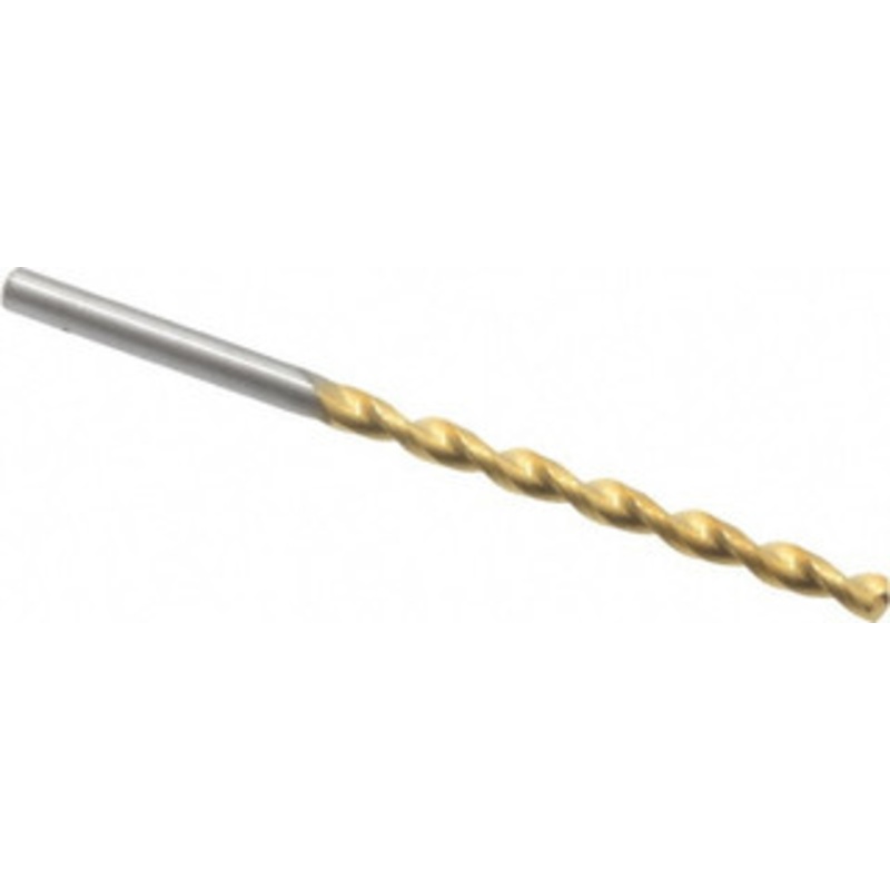 Guhring #24 130 Solid Carbide Jobber Drill TiN Finish, Right Hand Cut, Parabolic Flute, Straight Shank, 3-1/8 OAL, Standard Point 9026020038600 – 85979243