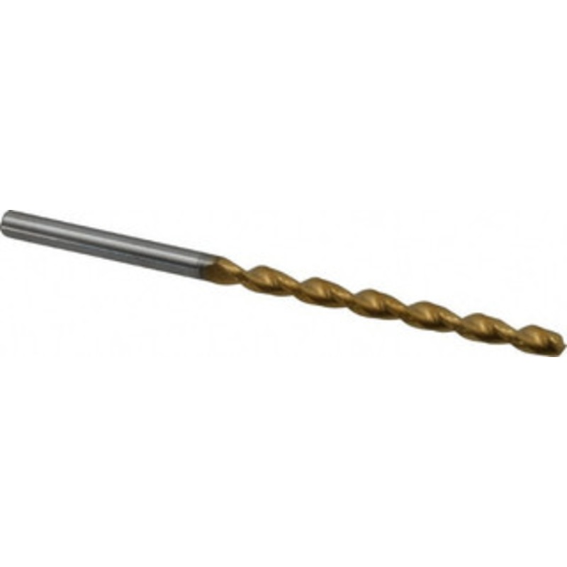 Guhring #27 130 Solid Carbide Jobber Drill TiN Finish, Right Hand Cut, Parabolic Flute, Straight Shank, 76.2mm OAL, Standard Point 9026020036600 – 85979276