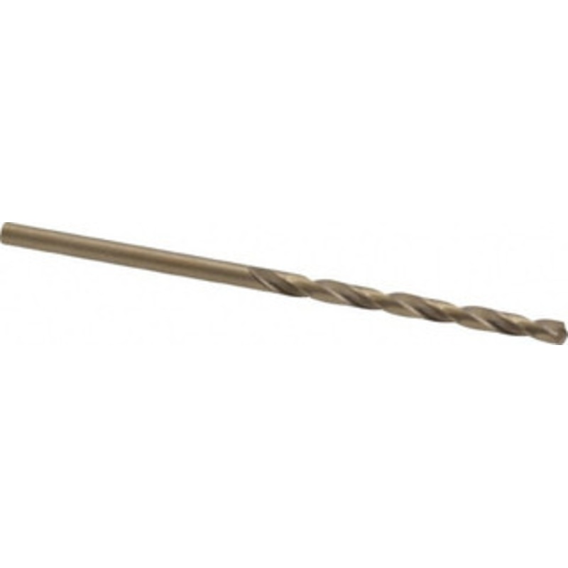 Hertel #36 135 Cobalt Jobber Drill Oxide/Gold Finish, Right Hand Cut, Spiral Flute, Straight Shank, 2-1/2 OAL, Split Point 04138830 – 04138830