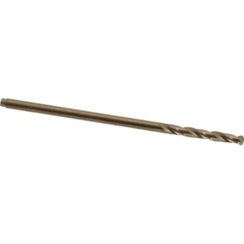 Precision Twist Drill #40 135 Cobalt Jobber Drill Oxide/Gold Finish, Right Hand Cut, Spiral Flute, Straight Shank, 2-3/8 OAL, Split Point 058840 – 78569761