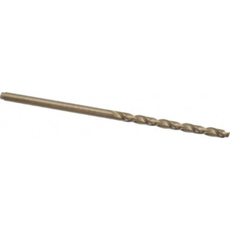 Precision Twist Drill #47 135 Cobalt Jobber Drill Oxide/Gold Finish, Right Hand Cut, Spiral Flute, Straight Shank, 2 OAL, Split Point 018347 – 78519857