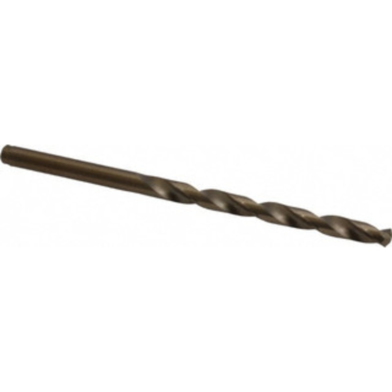 Cleveland Twist Drill #14 135 Cobalt Jobber Drill Oxide/Gold Finish, Right Hand Cut, Spiral Flute, Straight Shank, 3-3/8 OAL, Split Point C70147 – 74331125