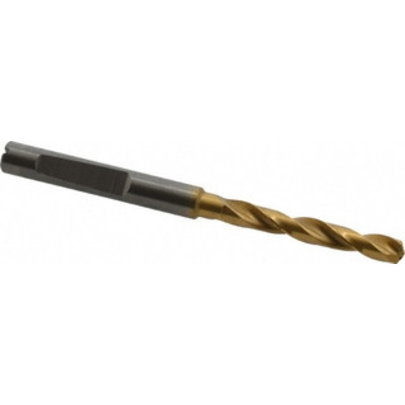 Guhring #13 140 Solid Carbide Jobber Drill TiN Finish, Right Hand Cut, Spiral Flute, Whistle Notch Shank, 74mm OAL, SU Point 9011830047000 – 05938238