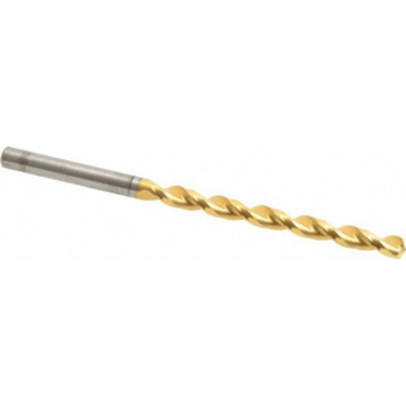 Guhring #14 130 Solid Carbide Jobber Drill TiN Finish, Right Hand Cut, Parabolic Flute, Straight Shank, 85.73mm OAL, Standard Point 9026020046200 – 85979144