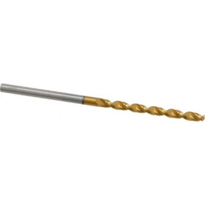 Guhring #40 130 High Speed Steel Jobber Drill TiN Finish, Right Hand Cut, Parabolic Flute, Straight Shank, 2-1/4 OAL, Standard Point 9006520024900 – 85751402