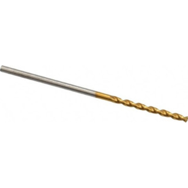 Guhring #55 130 High Speed Steel Jobber Drill TiN Finish, Right Hand Cut, Parabolic Flute, Straight Shank, 1-1/2 OAL, Standard Point 9006520013200 – 85751550