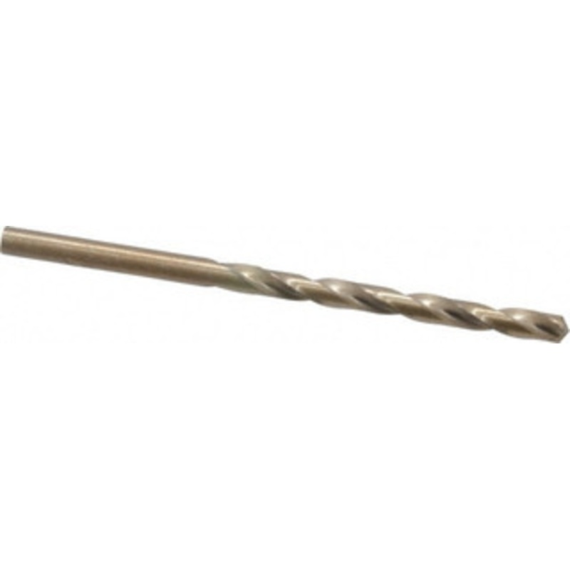 Hertel #15 135 Cobalt Jobber Drill Oxide/Gold Finish, Right Hand Cut, Spiral Flute, Straight Shank, 3-3/8 OAL, Split Point 04138624 – 04138624