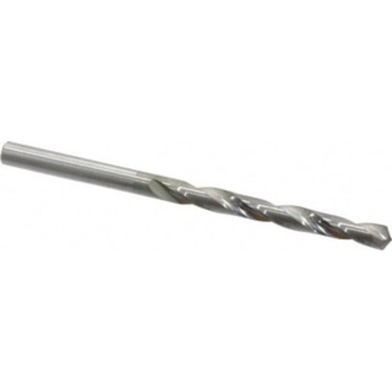 Hertel #19 118 Solid Carbide Jobber Drill Bright Finish, Right Hand Cut, Spiral Flute, Straight Shank, 2-3/4 OAL, Standard Point 79892246 – 79892246