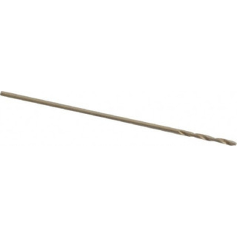 Hertel #72 135 Cobalt Jobber Drill Oxide/Gold Finish, Right Hand Cut, Spiral Flute, Straight Shank, 1-1/8 OAL, Split Point 04139192 – 04139192