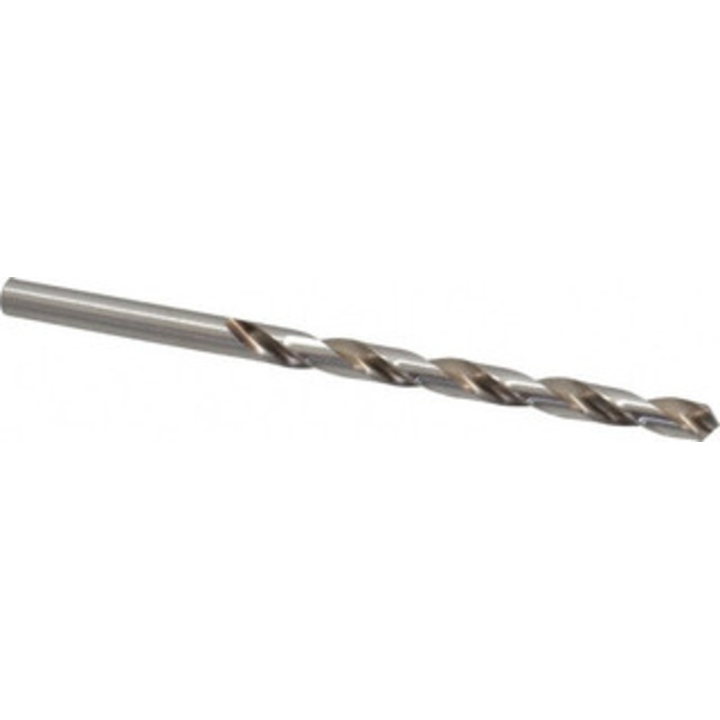 Precision Twist Drill #8 118 High Speed Steel Jobber Drill Bright Finish, Right Hand Cut, Spiral Flute, Straight Shank, 3-5/8 OAL, Standard Point 018608 – 78521861