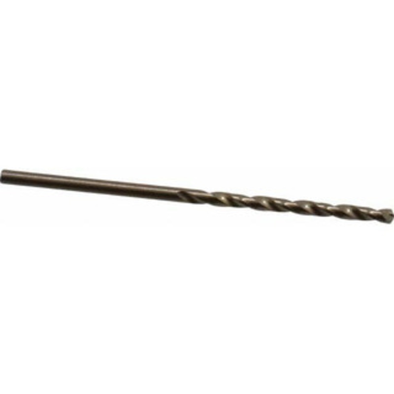 Cleveland Twist Drill #46 135 Cobalt Jobber Drill Oxide/Gold Finish, Right Hand Cut, Spiral Flute, Straight Shank, 2-1/8 OAL, Split Point C70179 – 74331448