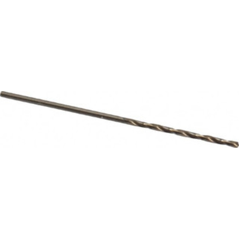 Cleveland Twist Drill #65 135 Cobalt Jobber Drill Oxide/Gold Finish, Right Hand Cut, Spiral Flute, Straight Shank, 1-1/2 OAL, Split Point C70198 – 74331638