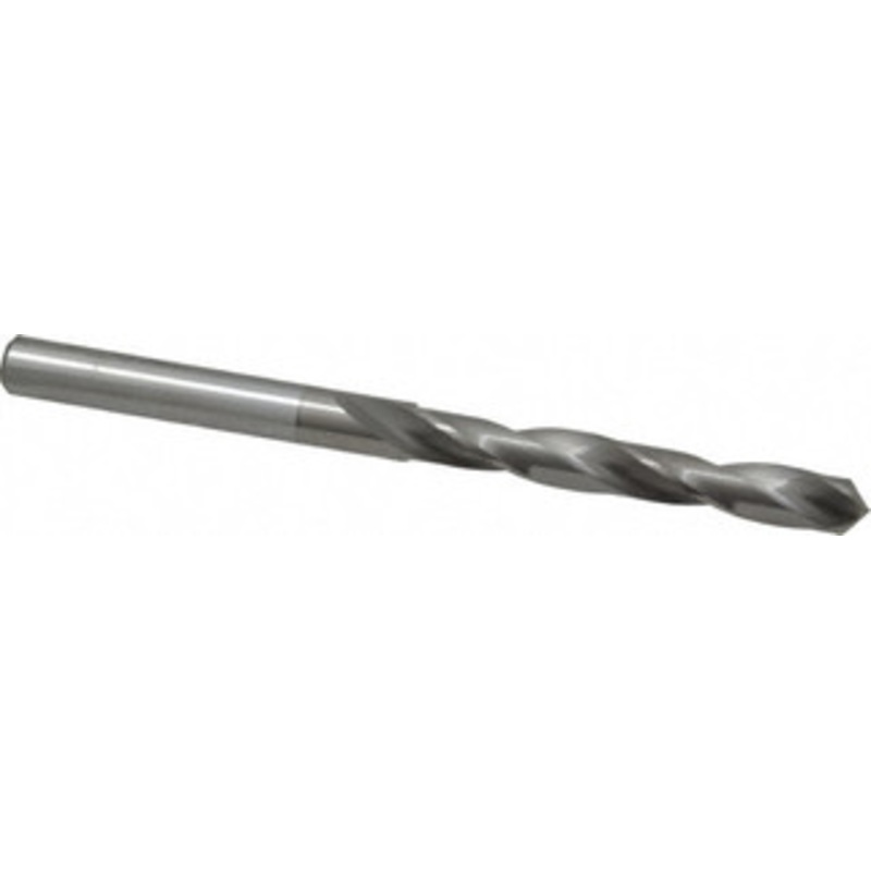Hertel #11 118 Solid Carbide Jobber Drill Bright Finish, Right Hand Cut, Spiral Flute, Straight Shank, 2-3/4 OAL, Standard Point 79892345 – 79892345