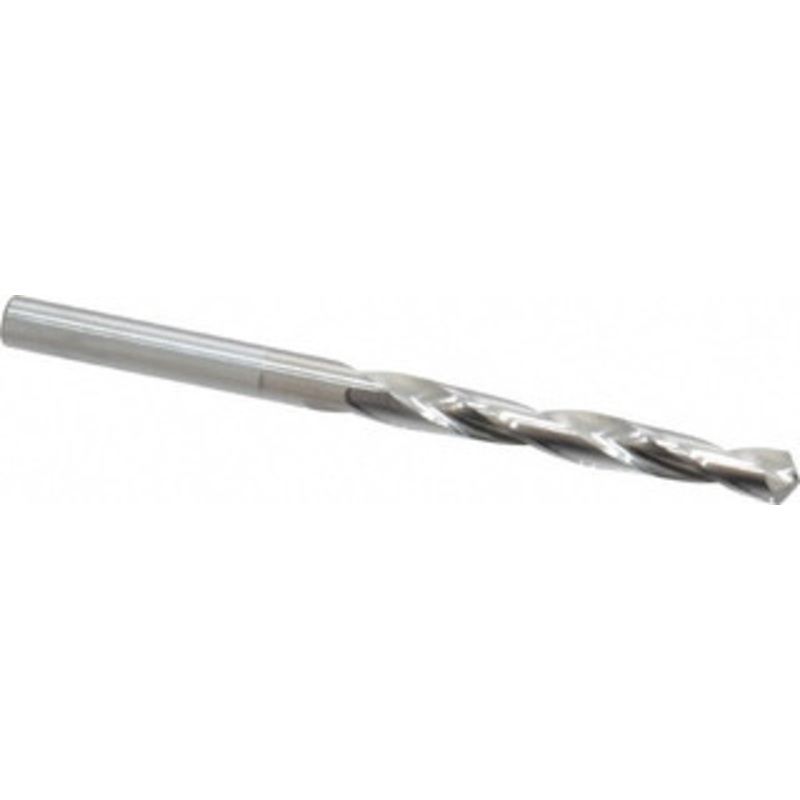 Hertel #14 118 Solid Carbide Jobber Drill Bright Finish, Right Hand Cut, Spiral Flute, Straight Shank, 2-3/4 OAL, Standard Point 79892303 – 79892303