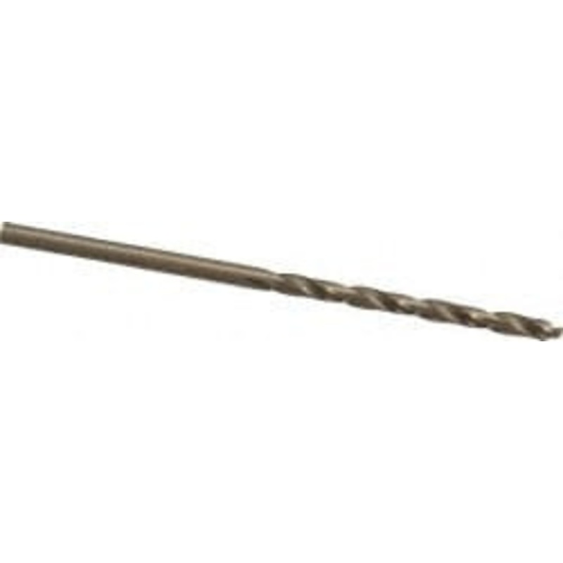 Hertel #38 135 Cobalt Jobber Drill Oxide/Gold Finish, Right Hand Cut, Spiral Flute, Straight Shank, 2-1/2 OAL, Split Point 04138855 – 04138855