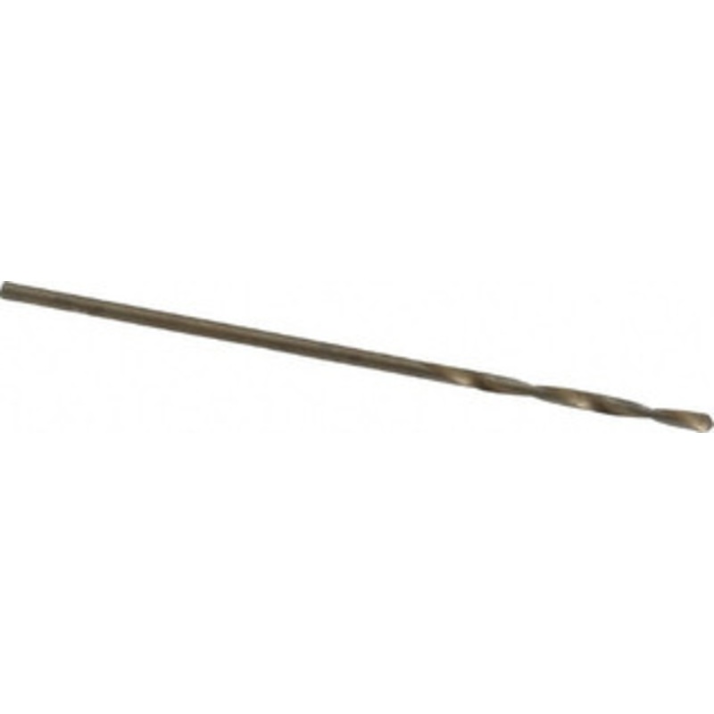 Hertel #59 135 Cobalt Jobber Drill Oxide/Gold Finish, Right Hand Cut, Spiral Flute, Straight Shank, 1-5/8 OAL, Split Point 04139069 – 04139069