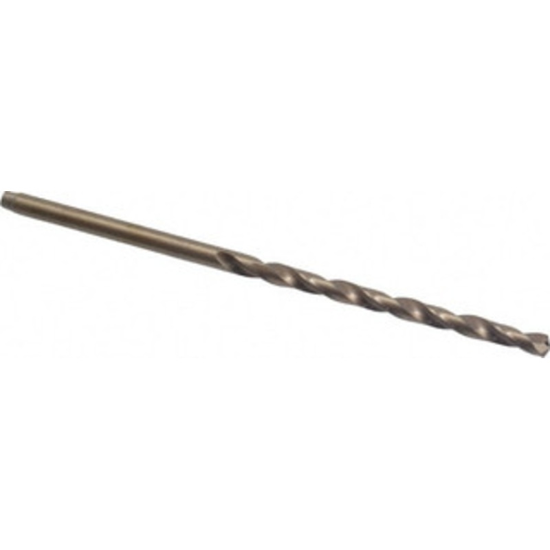 Precision Twist Drill #38 135 Cobalt Jobber Drill Oxide/Gold Finish, Right Hand Cut, Spiral Flute, Straight Shank, 2-1/2 OAL, Split Point 018338 – 78519766