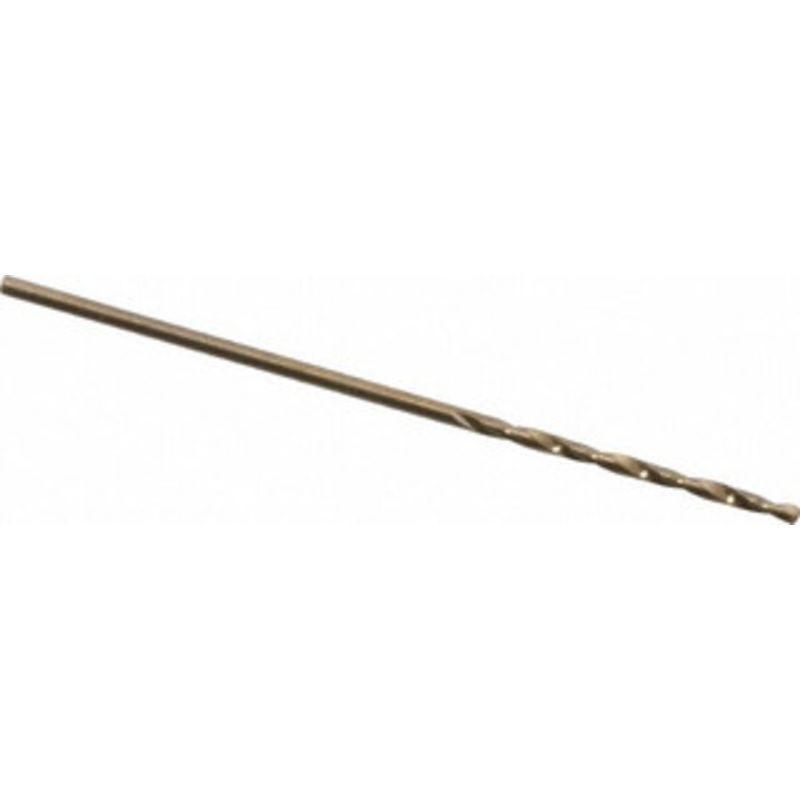 Precision Twist Drill #62 135 Cobalt Jobber Drill Oxide/Gold Finish, Right Hand Cut, Spiral Flute, Straight Shank, 1-1/2 OAL, Split Point 018362 – 78520004