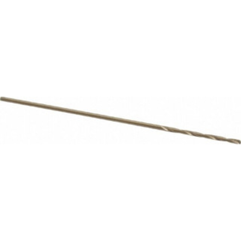 Precision Twist Drill #71 135 Cobalt Jobber Drill Oxide/Gold Finish, Right Hand Cut, Spiral Flute, Straight Shank, 1-1/4 OAL, Split Point 018371 – 78520095