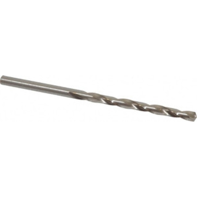 Cleveland Twist Drill #23 135 High Speed Steel Jobber Drill Bright Finish, Right Hand Cut, Spiral Flute, Straight Shank, 3-1/8 OAL, Split Point C11677 – 82650003
