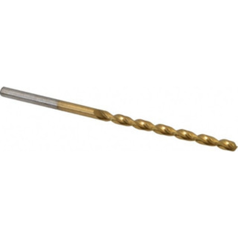 Cleveland Twist Drill #32 135 Cobalt Jobber Drill TiN Finish, Right Hand Cut, Parabolic Flute, Straight Shank, 2-3/4 OAL, Split Point C16644 – 02146892