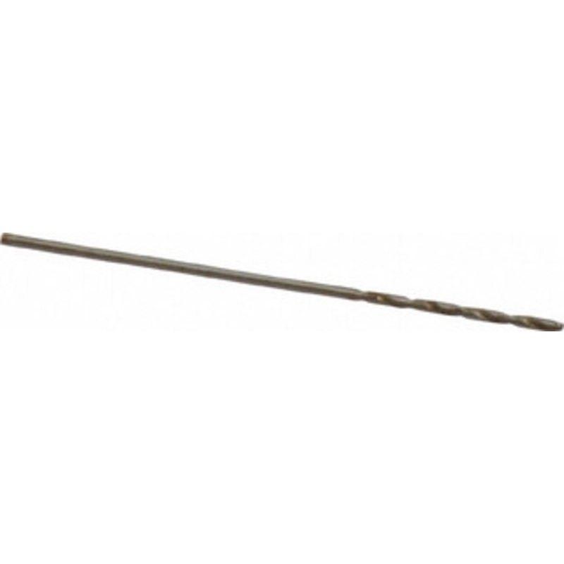 Cleveland Twist Drill #69 135 Cobalt Jobber Drill Oxide/Gold Finish, Right Hand Cut, Spiral Flute, Straight Shank, 1-3/8 OAL, Split Point C70202 – 74331679